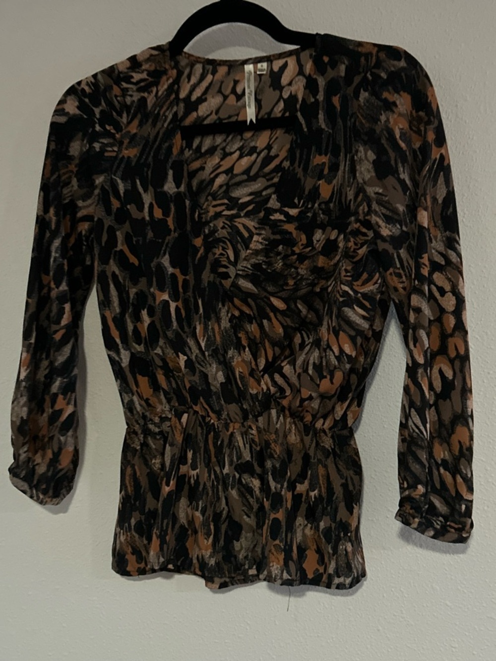 Petticoat Vintage Animal-Print Blouse